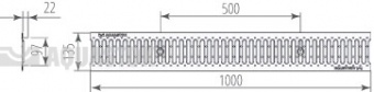 Водоотводная решётка штампованная DN100 оцинкованная